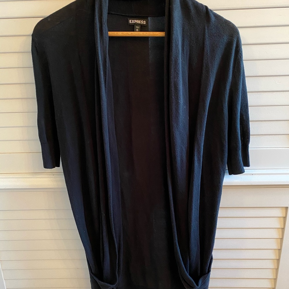 Black cardigan